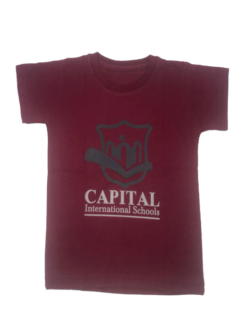 Maroon PE T-Shirt Short Sleeve